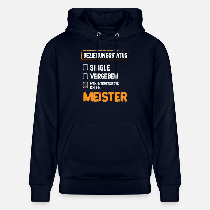 Master Relationship Status Master Craft - Stanley/Stella CRUISER Unisex Organic Hoodie - navy