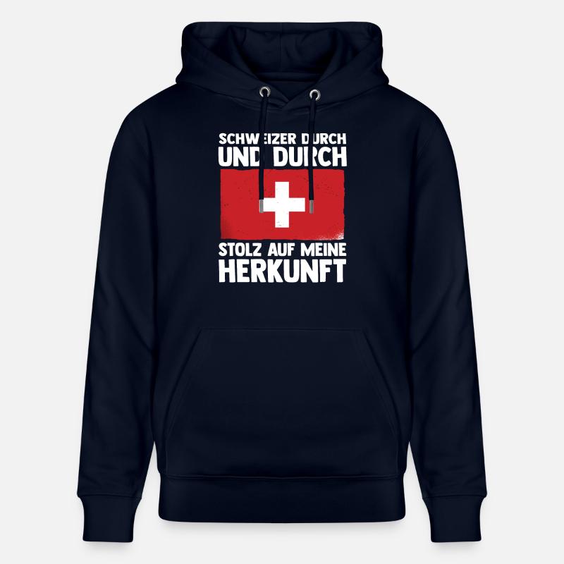Schweizer Schweiz - Stanley/Stella Unisex Bio-Hoodie CRUISER - Navy