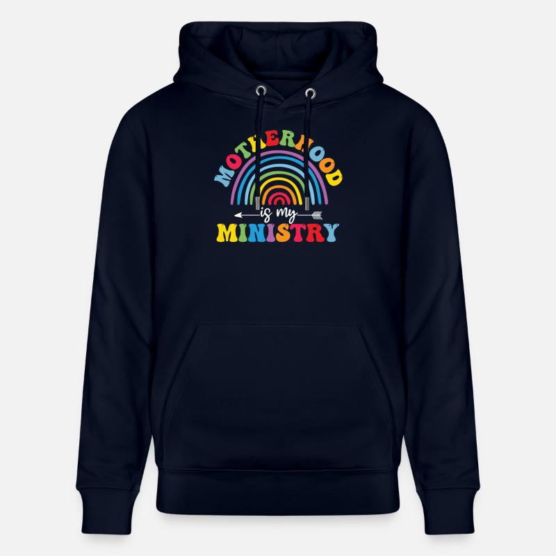 La maternité est mon ministère - Sweat à capuche bio CRUISER Stanley/Stella Unisexe - marine