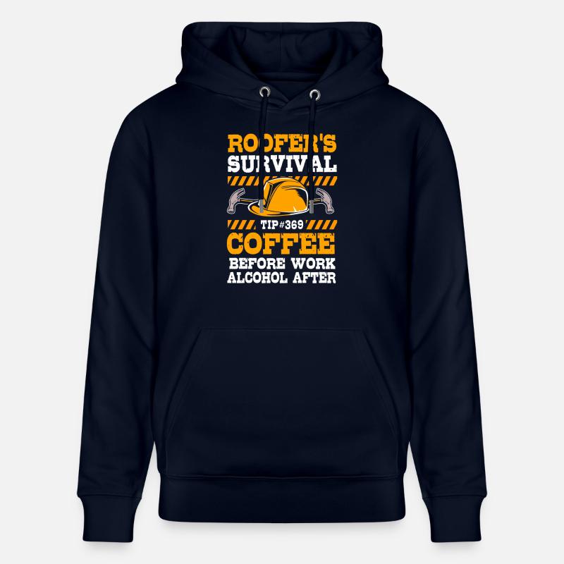 Chantier de construction - Sweat à capuche bio CRUISER Stanley/Stella Unisexe - marine