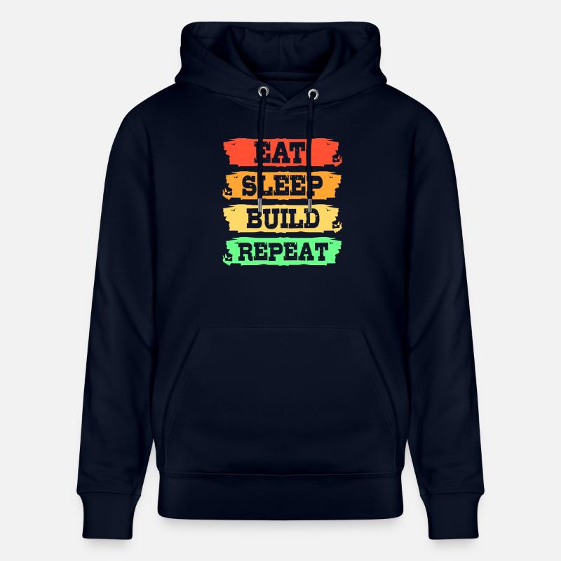 Chantier de construction - Sweat à capuche bio CRUISER Stanley/Stella Unisexe - marine