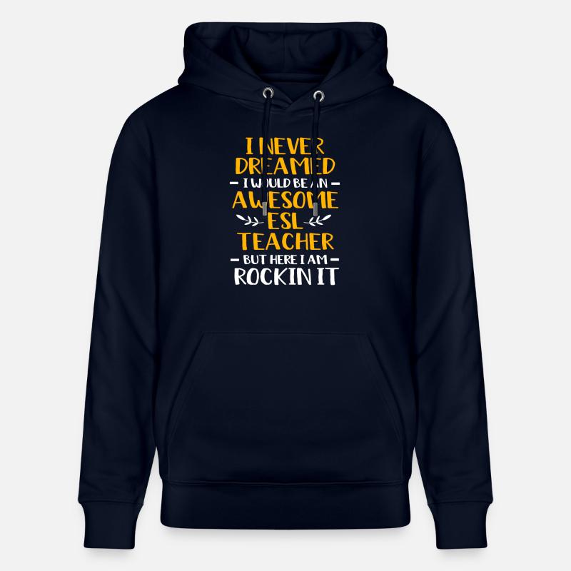 Englischlehrerin Englisch Lehrer - Stanley/Stella Unisex Bio-Hoodie CRUISER  - Navy