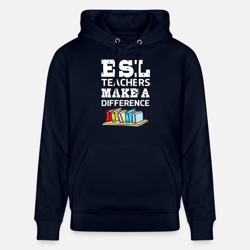 Professeur d’anglais Professeur d’anglais - Sweat à capuche bio CRUISER Stanley/Stella Unisexe - marine