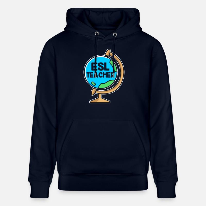 Professeur d’anglais Professeur d’anglais - Sweat à capuche bio CRUISER Stanley/Stella Unisexe - marine
