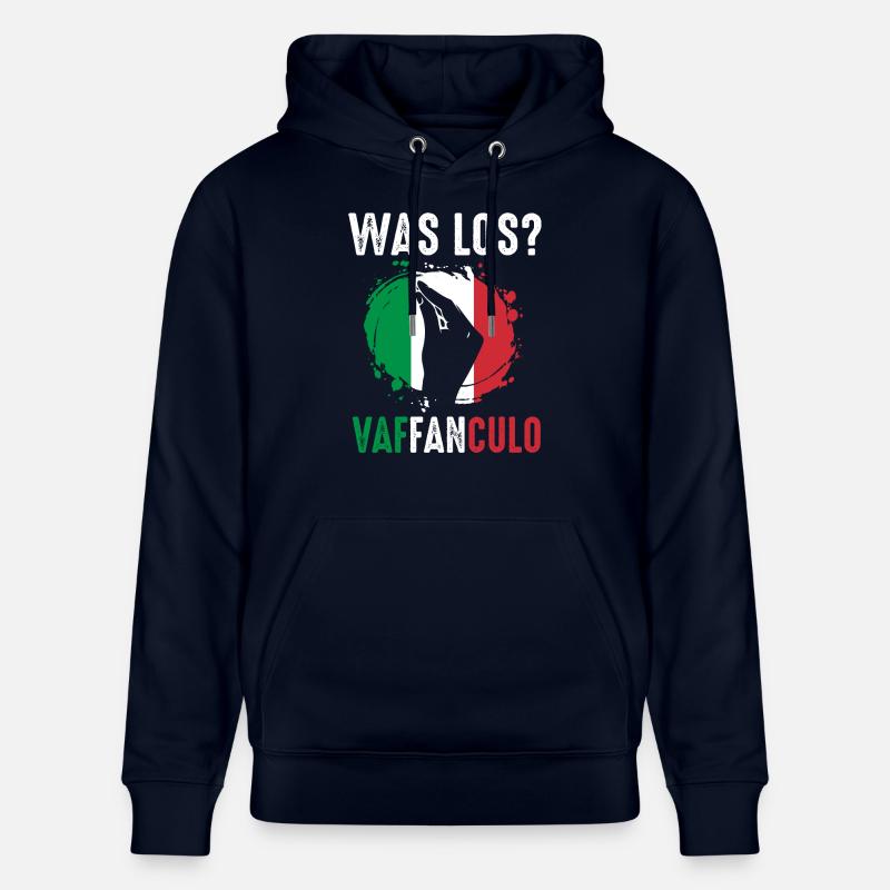 Italie Vaffanculo italien - Sweat à capuche bio CRUISER Stanley/Stella Unisexe - marine