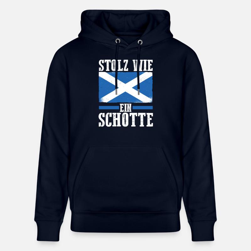 Ecossais Ecosse Ecosse Ecosse - Sweat à capuche bio CRUISER Stanley/Stella Unisexe - marine