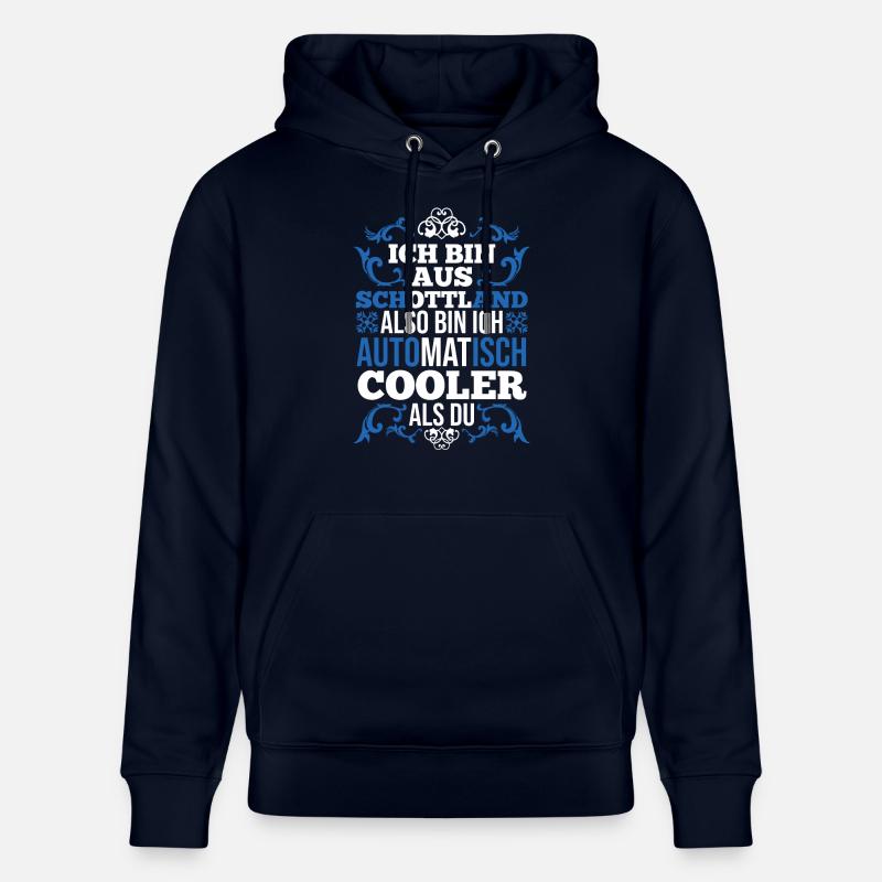 Ecossais Ecosse Ecosse Ecosse - Sweat à capuche bio CRUISER Stanley/Stella Unisexe - marine