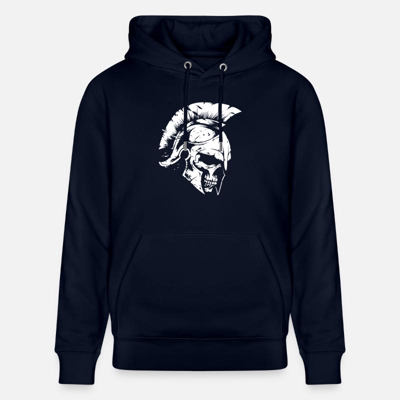 Gladiateur crâne spartiate - Sweat à capuche bio CRUISER Stanley/Stella Unisexe - marine