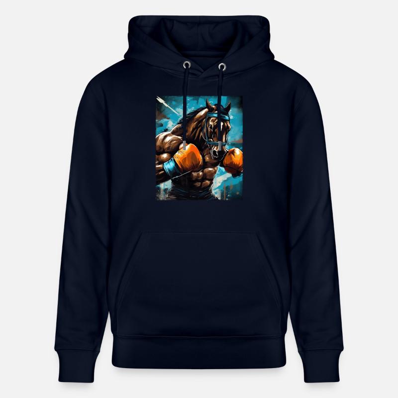 Boxe Boxer Cheval - Sweat à capuche bio CRUISER Stanley/Stella Unisexe - marine