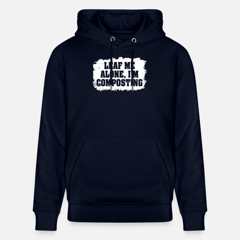 Feuille-moi seul je composte - Sweat à capuche bio CRUISER Stanley/Stella Unisexe - marine