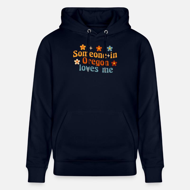 Quelqu’un dans l’Oregon m’aime - Sweat à capuche bio CRUISER Stanley/Stella Unisexe - marine