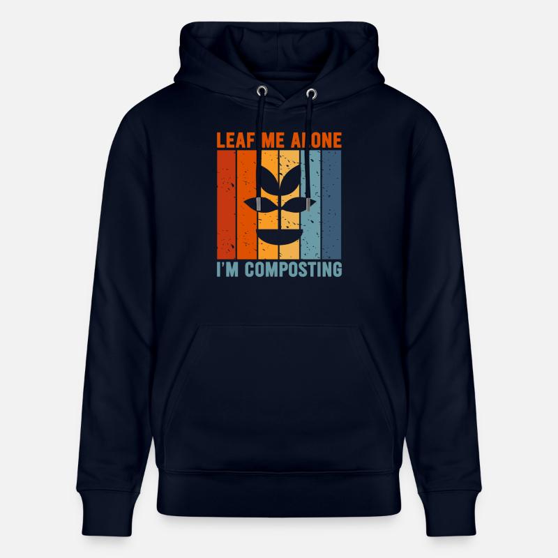 Feuille-moi seul je composte - Sweat à capuche bio CRUISER Stanley/Stella Unisexe - marine