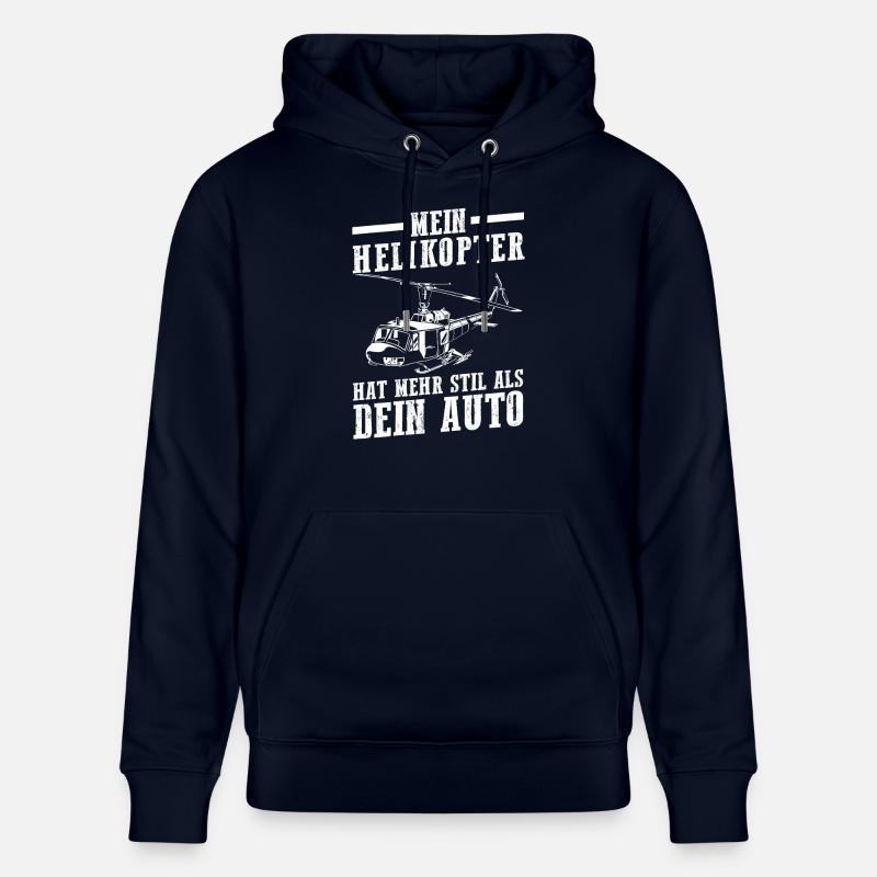 Pilot Hubschrauber Helikopter - Stanley/Stella Unisex Bio-Hoodie CRUISER - Navy