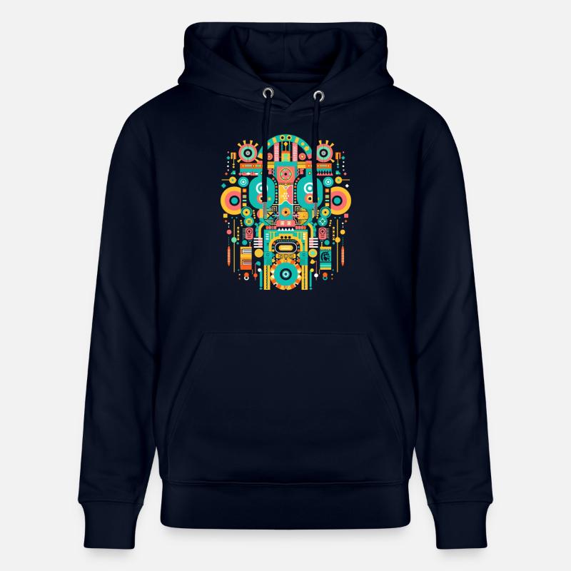 Dieu Maya Mythologie Maya Itzamna - Sweat à capuche bio CRUISER Stanley/Stella Unisexe - marine