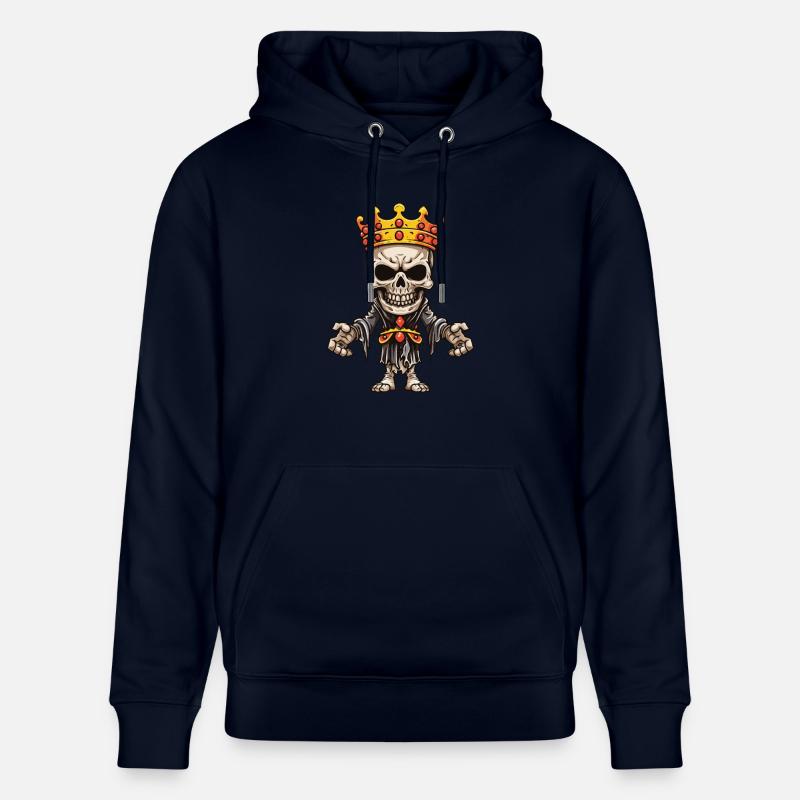 Couronne de roi squelette - Sweat à capuche bio CRUISER Stanley/Stella Unisexe - marine