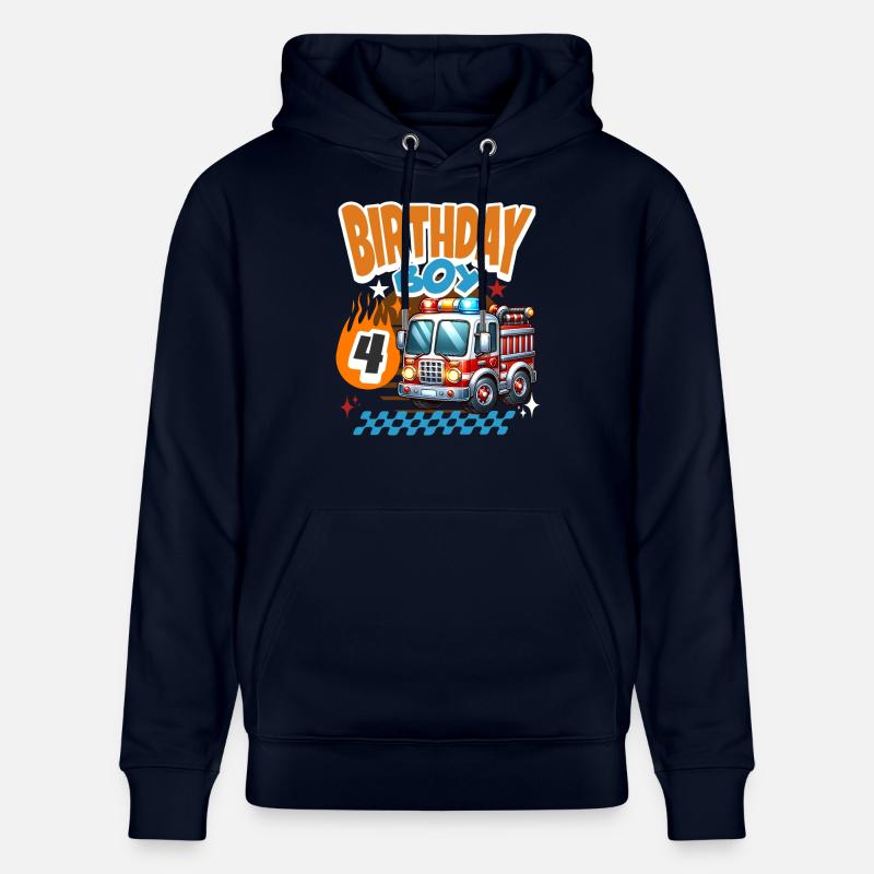 4e anniversaire des pompiers - Sweat à capuche bio CRUISER Stanley/Stella Unisexe - marine