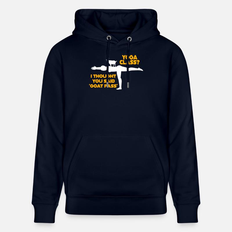 Yoga-Kurs oder Ziegenpass - Stanley/Stella Unisex Bio-Hoodie CRUISER  - Navy