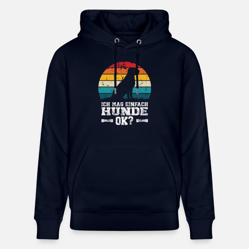 J’aime les chiens - Sweat à capuche bio CRUISER Stanley/Stella Unisexe - marine