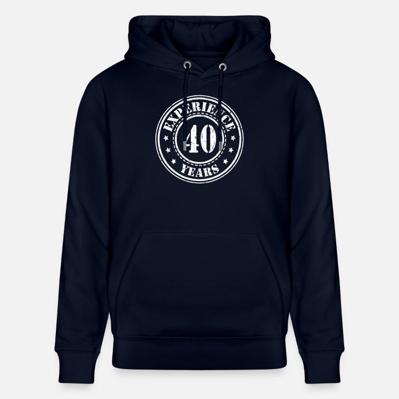 40 ans d'expérience - Sweat à capuche bio CRUISER Stanley/Stella Unisexe - marine