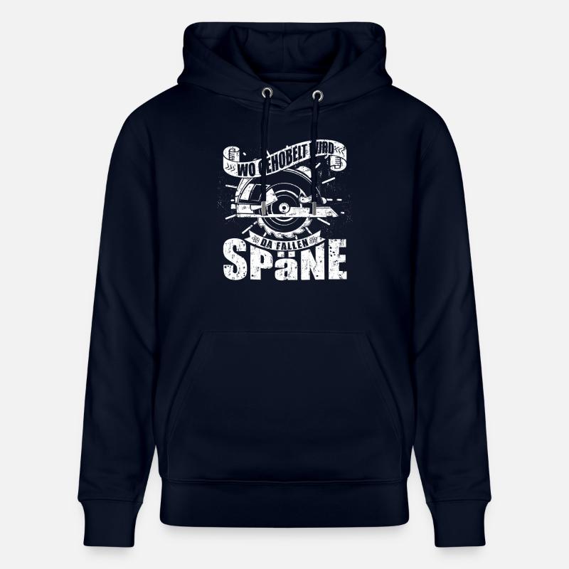 Wo gehobelt wird fallen Späne - Stanley/Stella Unisex Bio-Hoodie CRUISER  - Navy