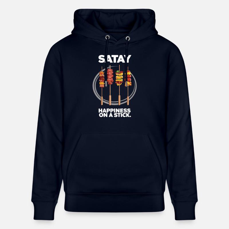 Satay Bonheur Sur Un Bâton - Sweat à capuche bio CRUISER Stanley/Stella Unisexe - marine