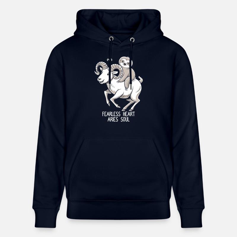 Furchtloses Herz, Widder Seele Soth - Stanley/Stella Unisex Bio-Hoodie CRUISER  - Navy