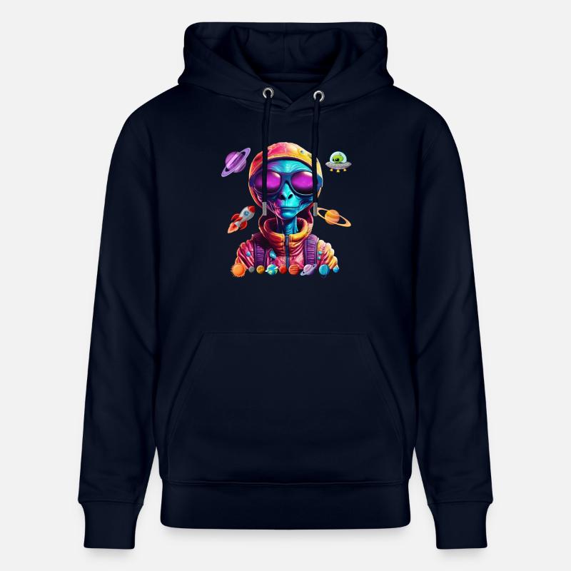 Extraterrestre de l’espace. - Sweat à capuche bio CRUISER Stanley/Stella Unisexe - marine