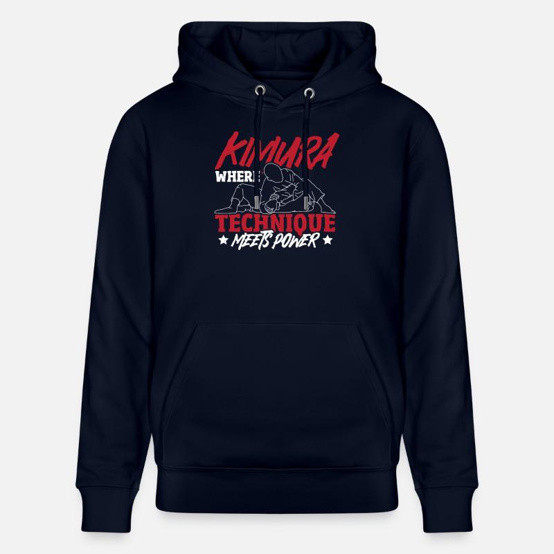 Grappling, Jiu-Jitsu-Kampfsport, Kimura - Stanley/Stella Unisex Bio-Hoodie CRUISER  - Navy