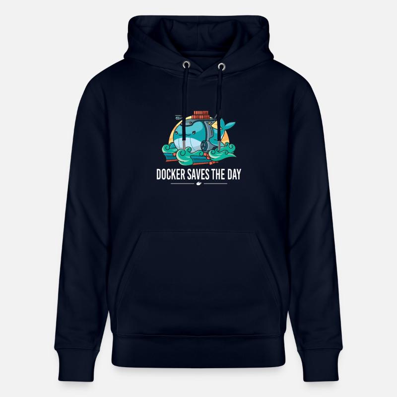 Docker sauve la mise - Sweat à capuche bio CRUISER Stanley/Stella Unisexe - marine