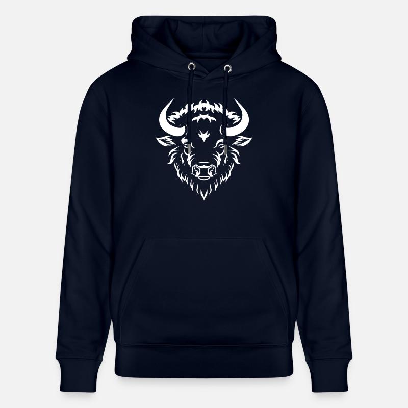 Bison Büffel - Stanley/Stella Unisex Bio-Hoodie CRUISER  - Navy