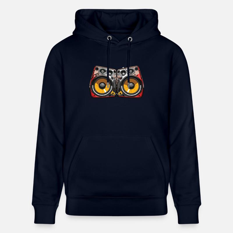 Musique Boxe Symbole Basse - Sweat à capuche bio CRUISER Stanley/Stella Unisexe - marine