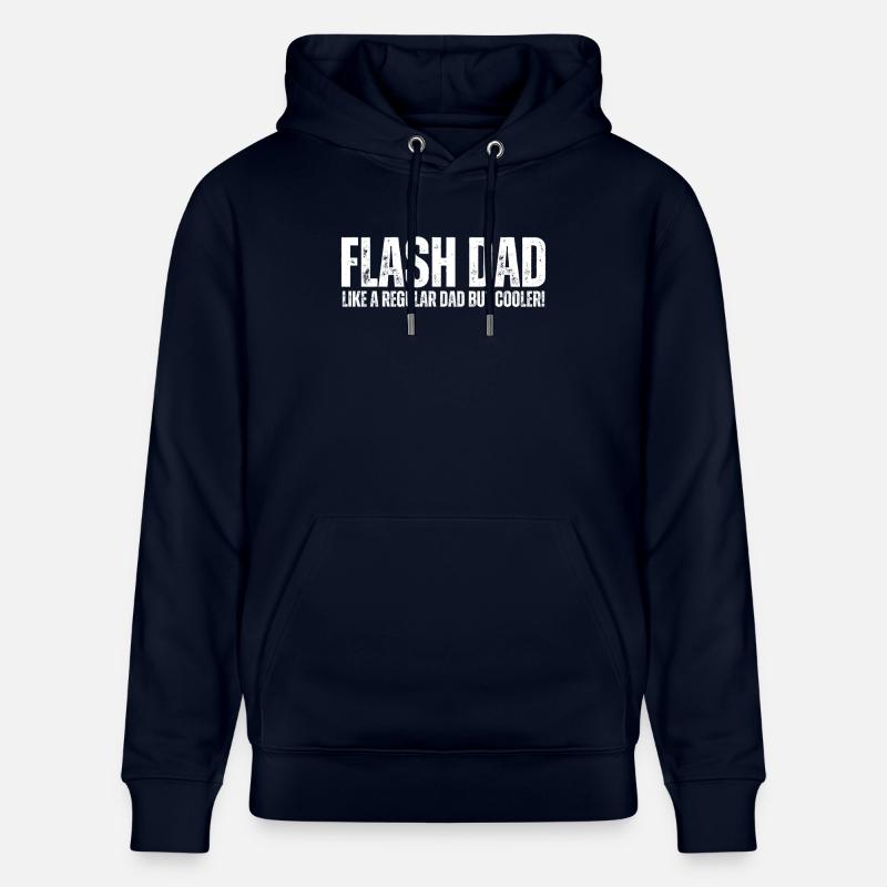 Bloc Flash Papa Boulderer - Sweat à capuche bio CRUISER Stanley/Stella Unisexe - marine