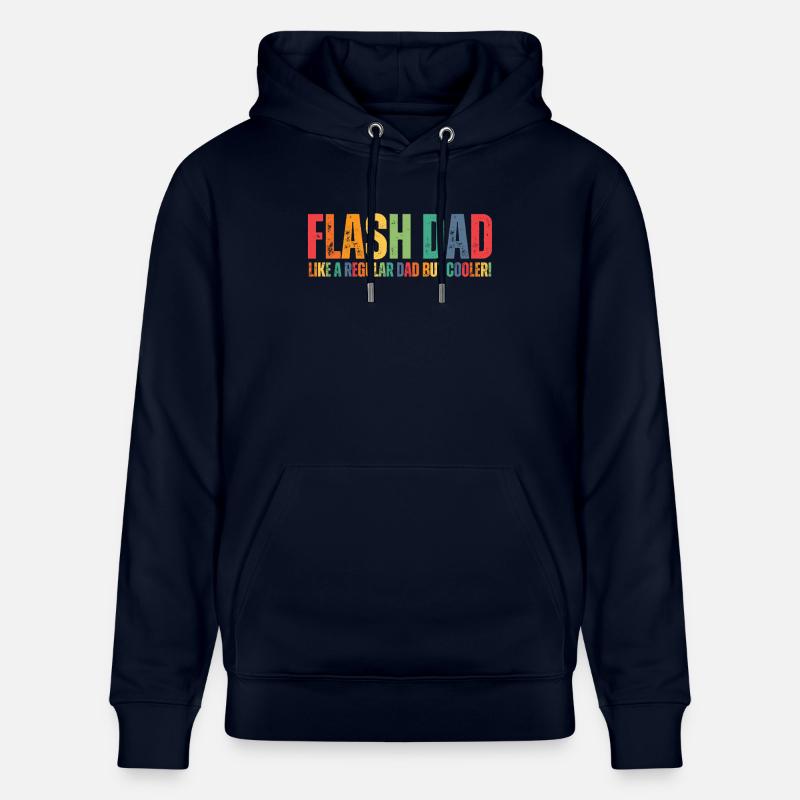 Bloc Flash Papa Boulderer - Sweat à capuche bio CRUISER Stanley/Stella Unisexe - marine