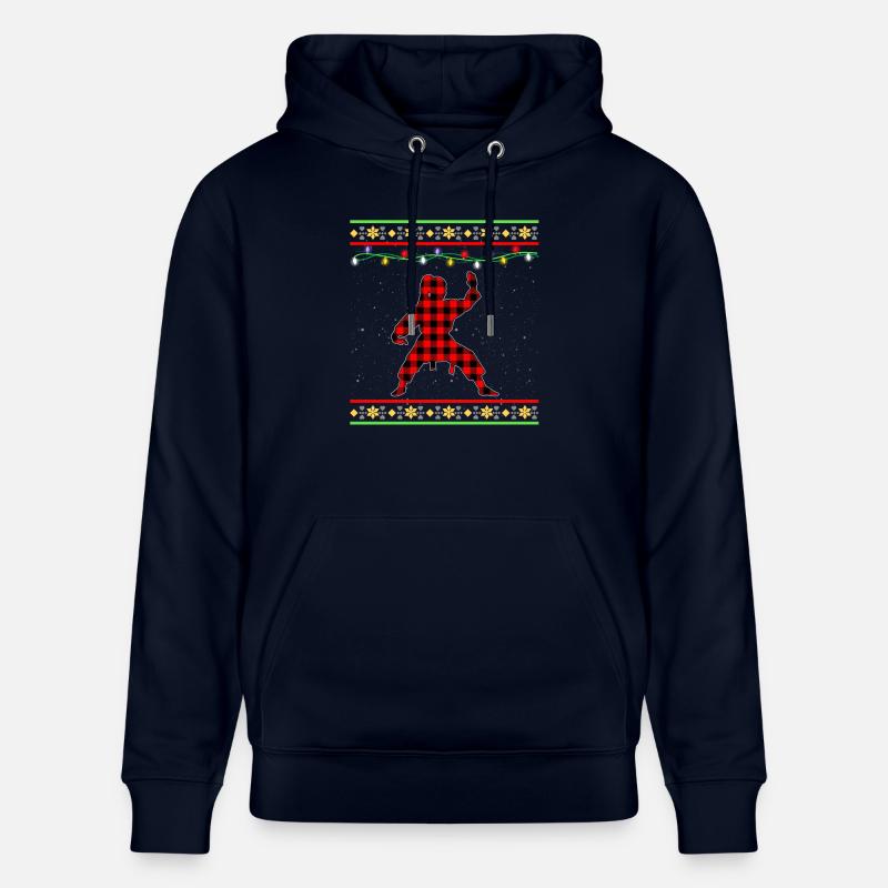 Karaté Noël - Sweat à capuche bio CRUISER Stanley/Stella Unisexe - marine