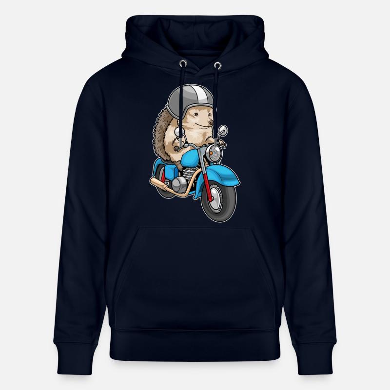 Moto hérisson - Sweat à capuche bio CRUISER Stanley/Stella Unisexe - marine