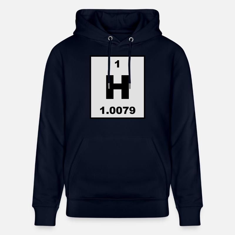 Element 1 - h (hydrogen) - Short (white) - Sweat à capuche bio CRUISER Stanley/Stella Unisexe - marine