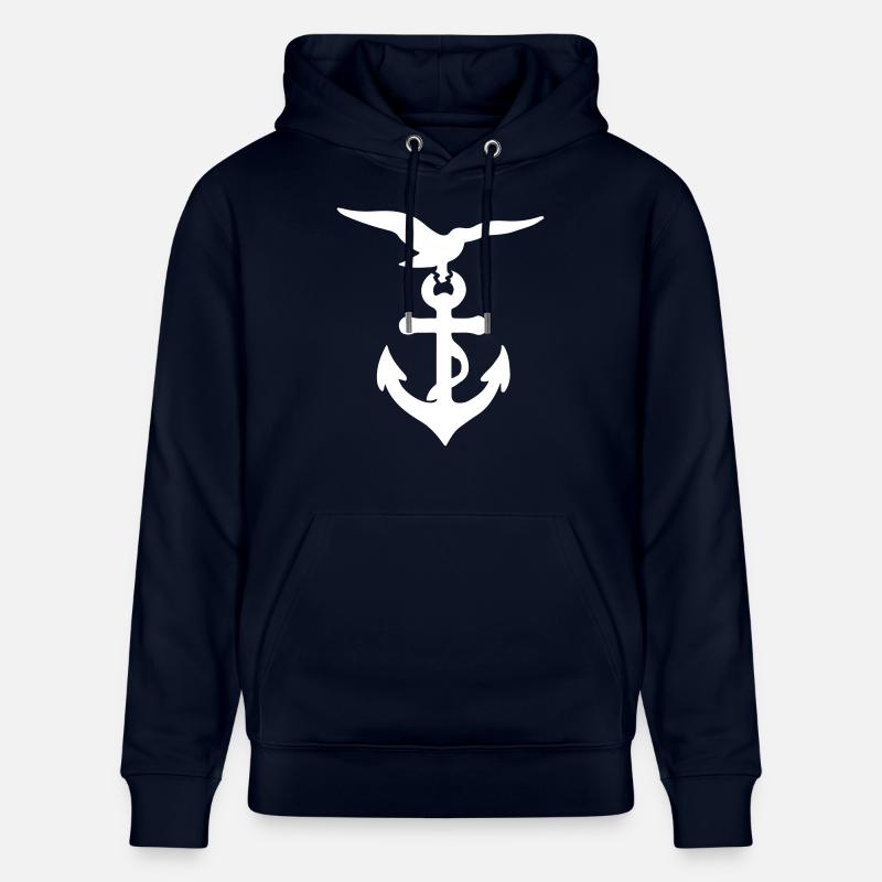 Ancre Seagull - Sweat à capuche bio CRUISER Stanley/Stella Unisexe - marine