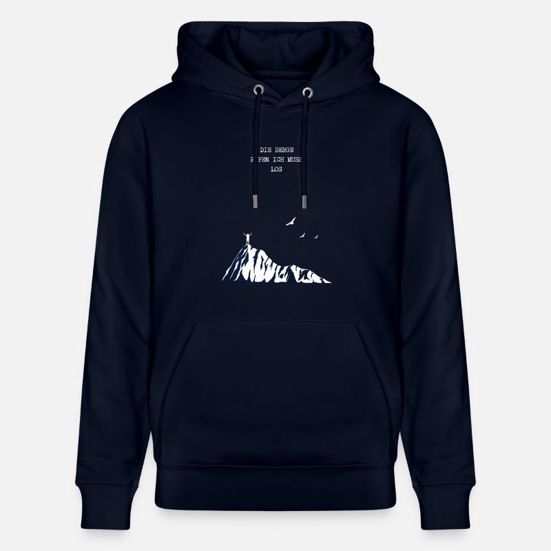 Wandern Minimalistisch - Stanley/Stella Unisex Bio-Hoodie CRUISER  - Navy