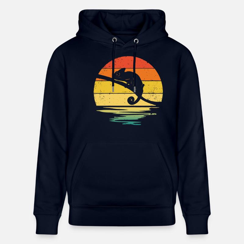 Chameleon Rétro Graphique - Sweat à capuche bio CRUISER Stanley/Stella Unisexe - marine