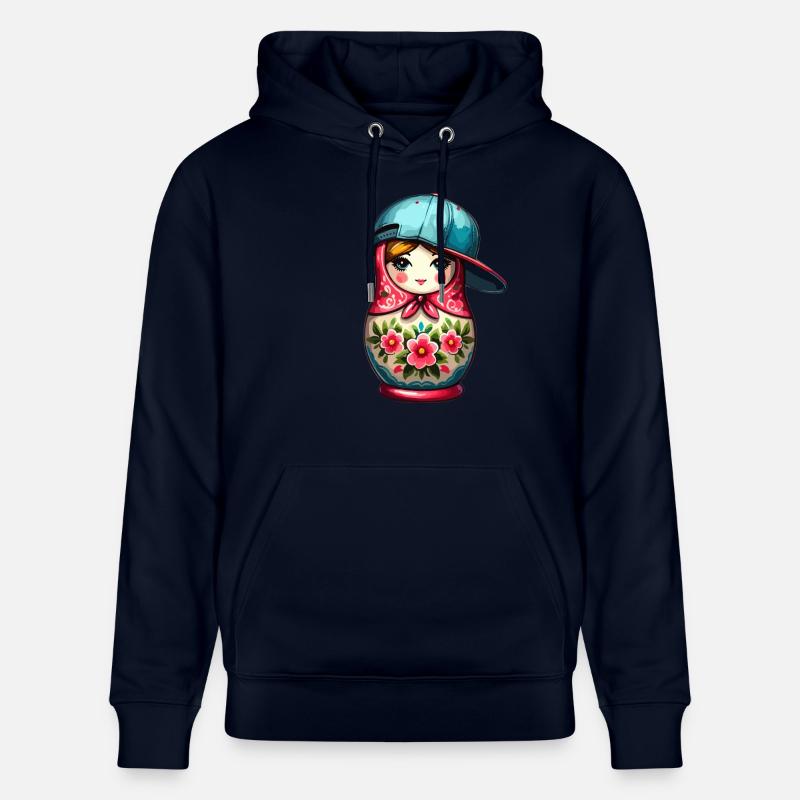 Matriochka Cool Cap Cadeau - Sweat à capuche bio CRUISER Stanley/Stella Unisexe - marine