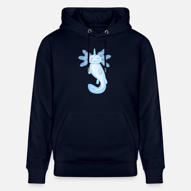 Axolotl bleu - Sweat à capuche bio CRUISER Stanley/Stella Unisexe - marine