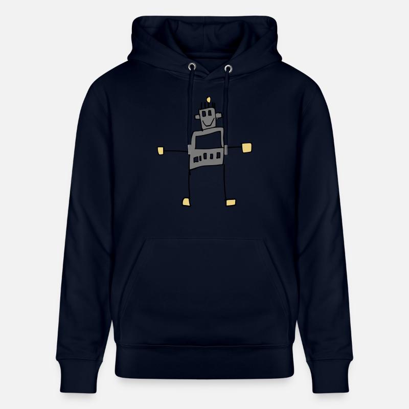 Dessin cool d'enfant robot - Sweat à capuche bio CRUISER Stanley/Stella Unisexe - marine