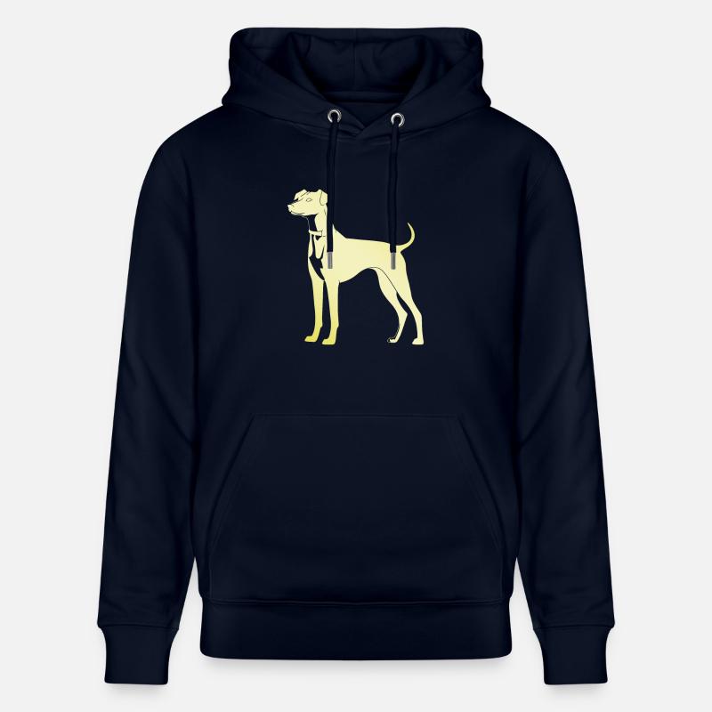 Silhouette de chien whippet - Sweat à capuche bio CRUISER Stanley/Stella Unisexe - marine