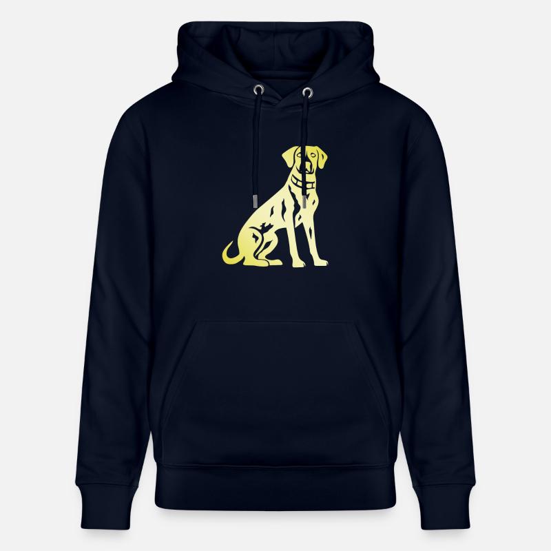 Silhouette de chien dalmatien - Sweat à capuche bio CRUISER Stanley/Stella Unisexe - marine