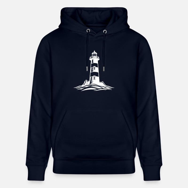 Icône du phare - Sweat à capuche bio CRUISER Stanley/Stella Unisexe - marine