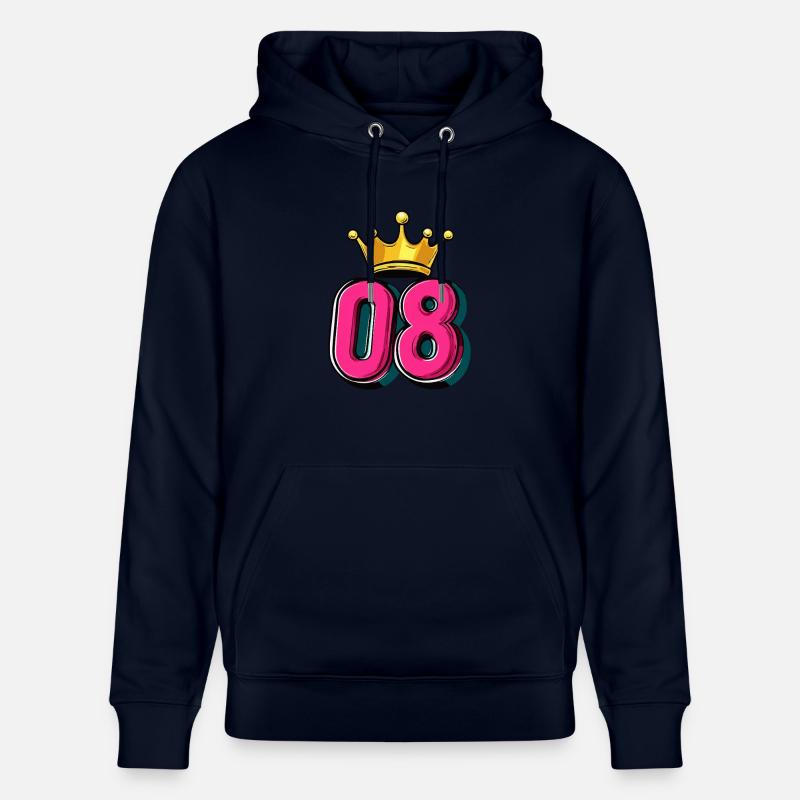 Couronne à 8 chiffres - Sweat à capuche bio CRUISER Stanley/Stella Unisexe - marine