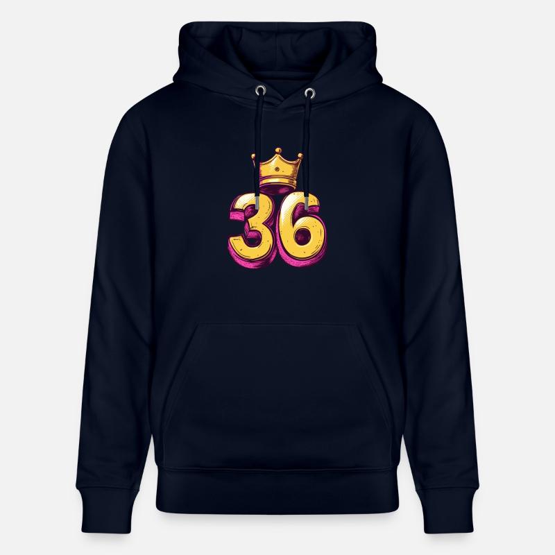 Couronne à 36 chiffres - Sweat à capuche bio CRUISER Stanley/Stella Unisexe - marine