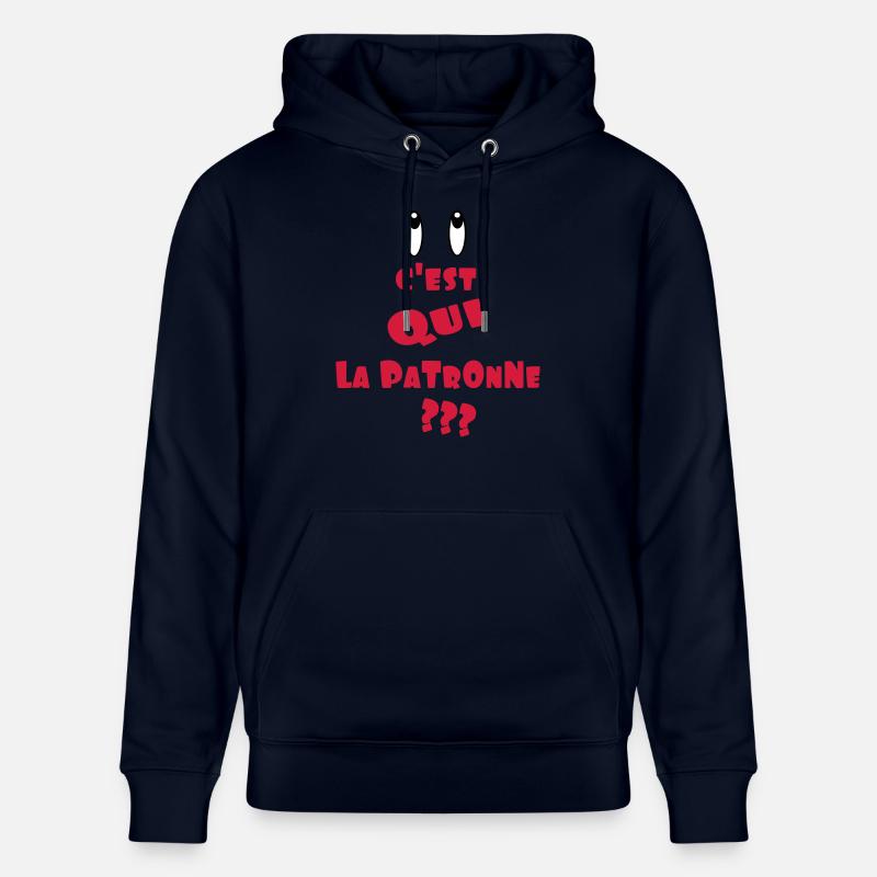 c'est qui LA PATRONNE - Sweat à capuche bio CRUISER Stanley/Stella Unisexe - marine