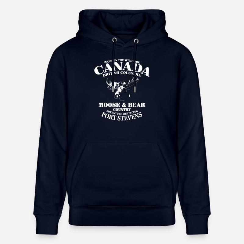 Moose - Canada - Sweat à capuche bio CRUISER Stanley/Stella Unisexe - marine