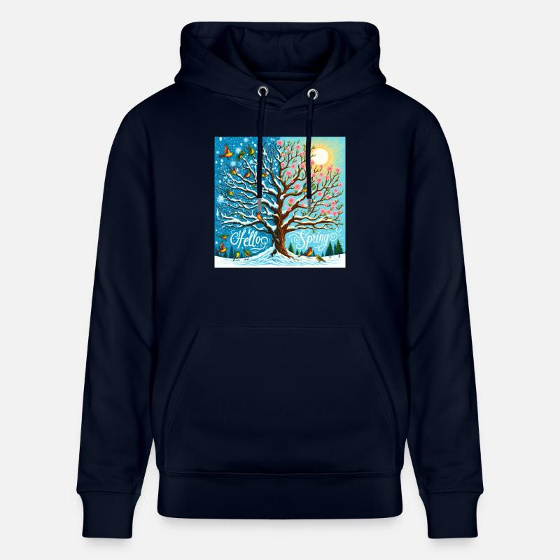 hello spring - Sweat à capuche bio CRUISER Stanley/Stella Unisexe - marine